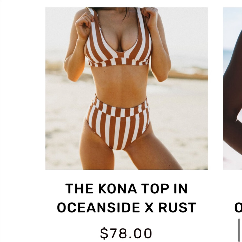 LSea Swimwear Striped Bikini 🧡